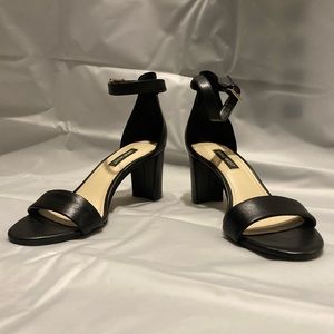 Nine West Pruce Ankle Strap Block Heel Sandals